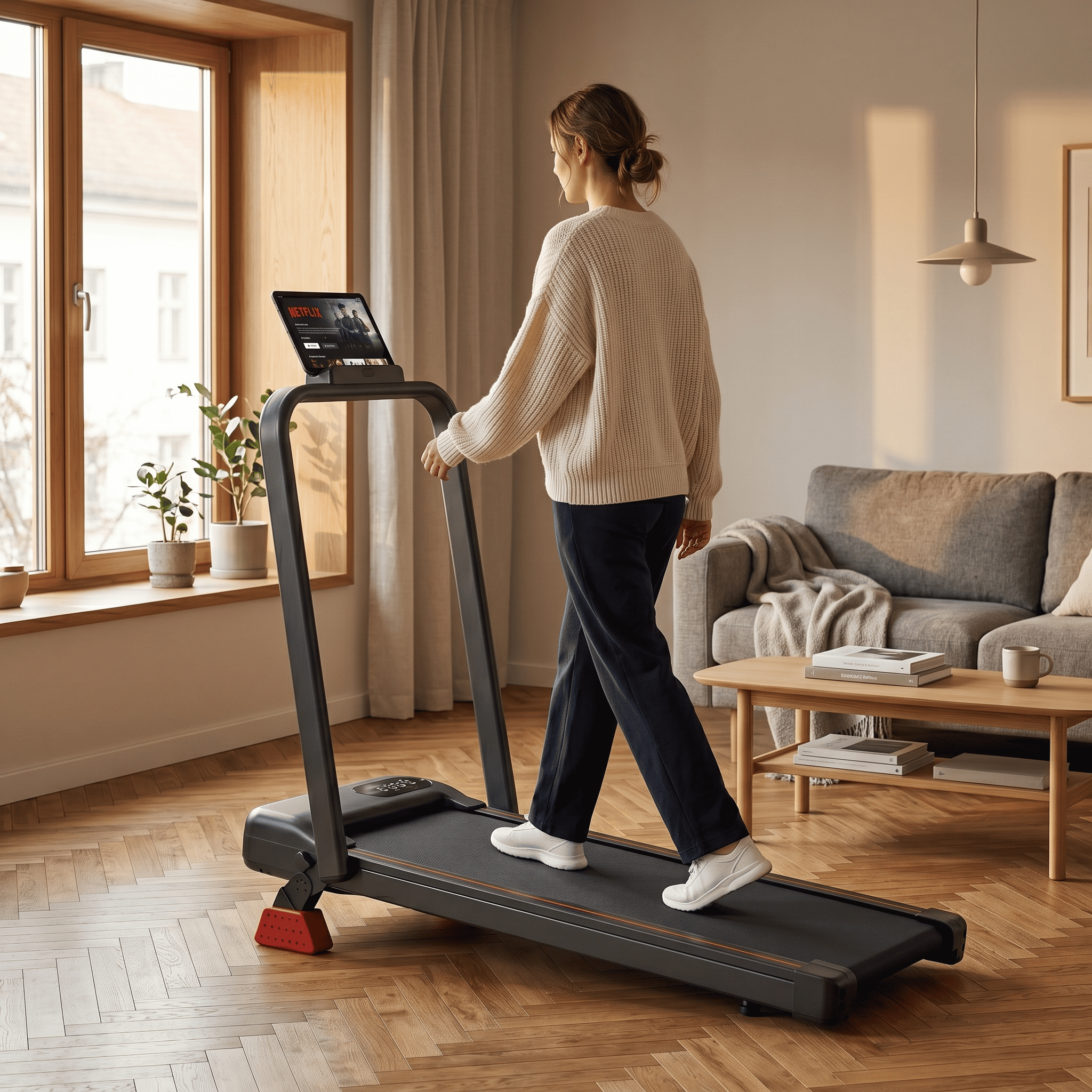 Tapis de Marche Pliable Ultra-Slim 8,5 cm, Inclinaison 15 %