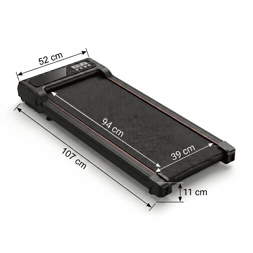 Tapis de Marche 3-en-1 Compact 11 cm, Inclinable 12%