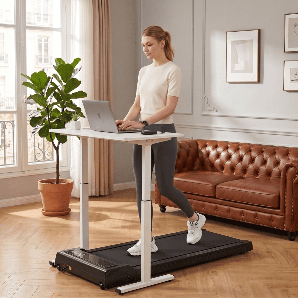 Tapis de Marche 3-en-1 Compact 11 cm, Inclinable 12%